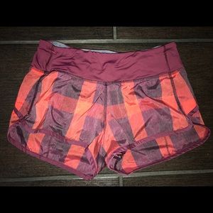 Plaid Lululemon shorts